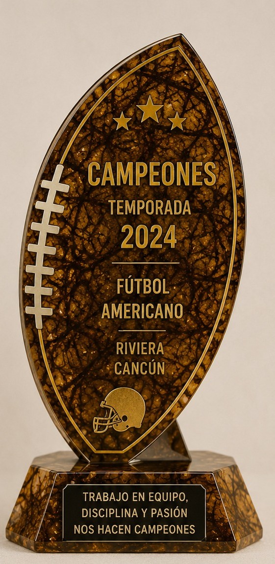 Trofeo Plano Fútbol Americano