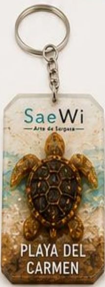 Llavero Tortuga · Playa del Carmen